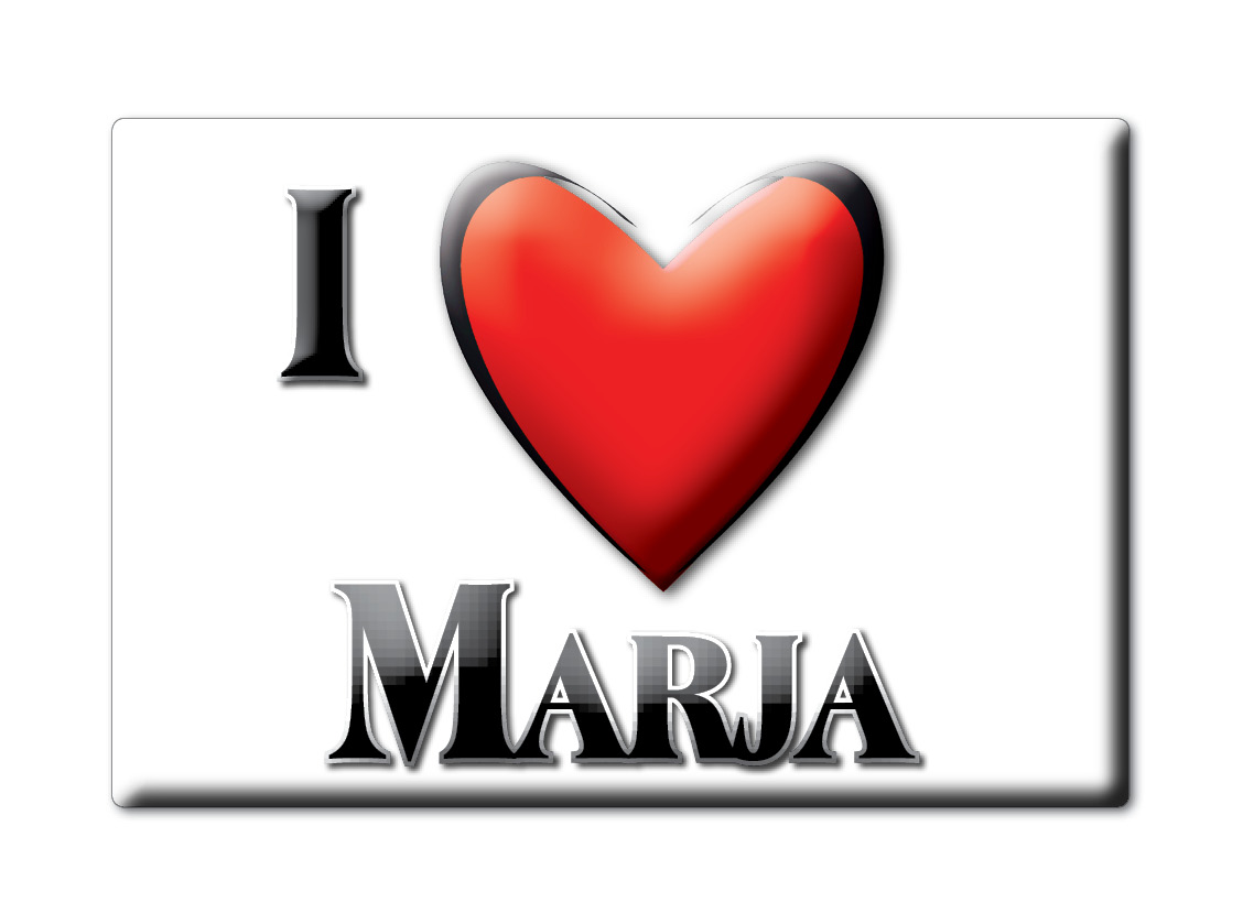 Imán de nevera Marja nombre apellido amor San Valentín cumpleaños regalo - Imagen 5 de 9