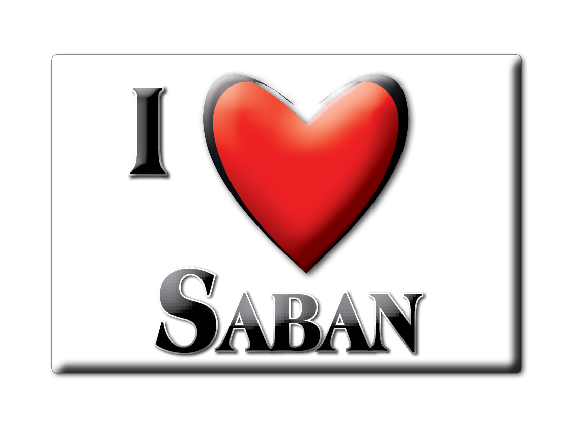 Imán de nevera Saban nombre apellido Love San Valentín cumpleaños regalo - Imagen 5 de 9