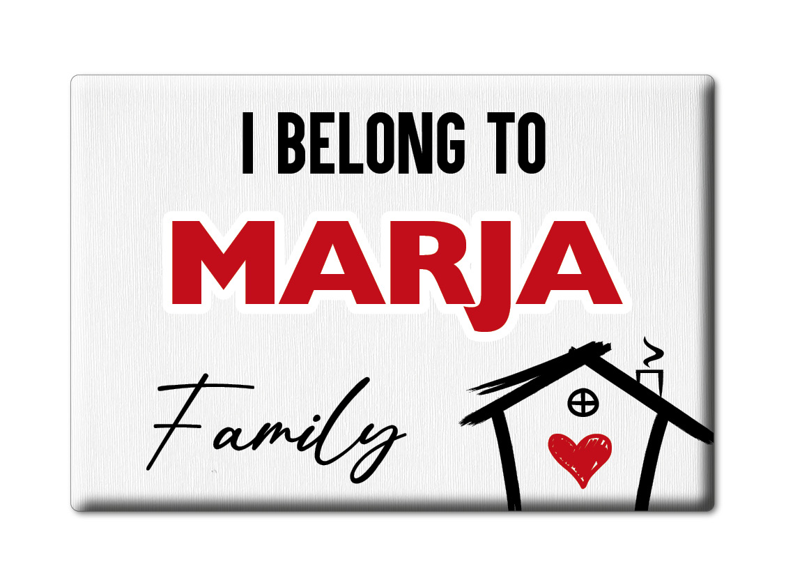 Imán de nevera Marja nombre apellido amor San Valentín cumpleaños regalo - Imagen 6 de 9