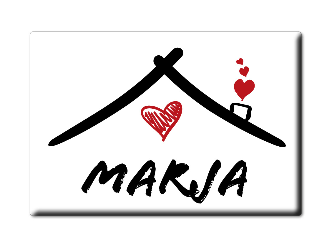 Imán de nevera Marja nombre apellido amor San Valentín cumpleaños regalo - Imagen 7 de 9