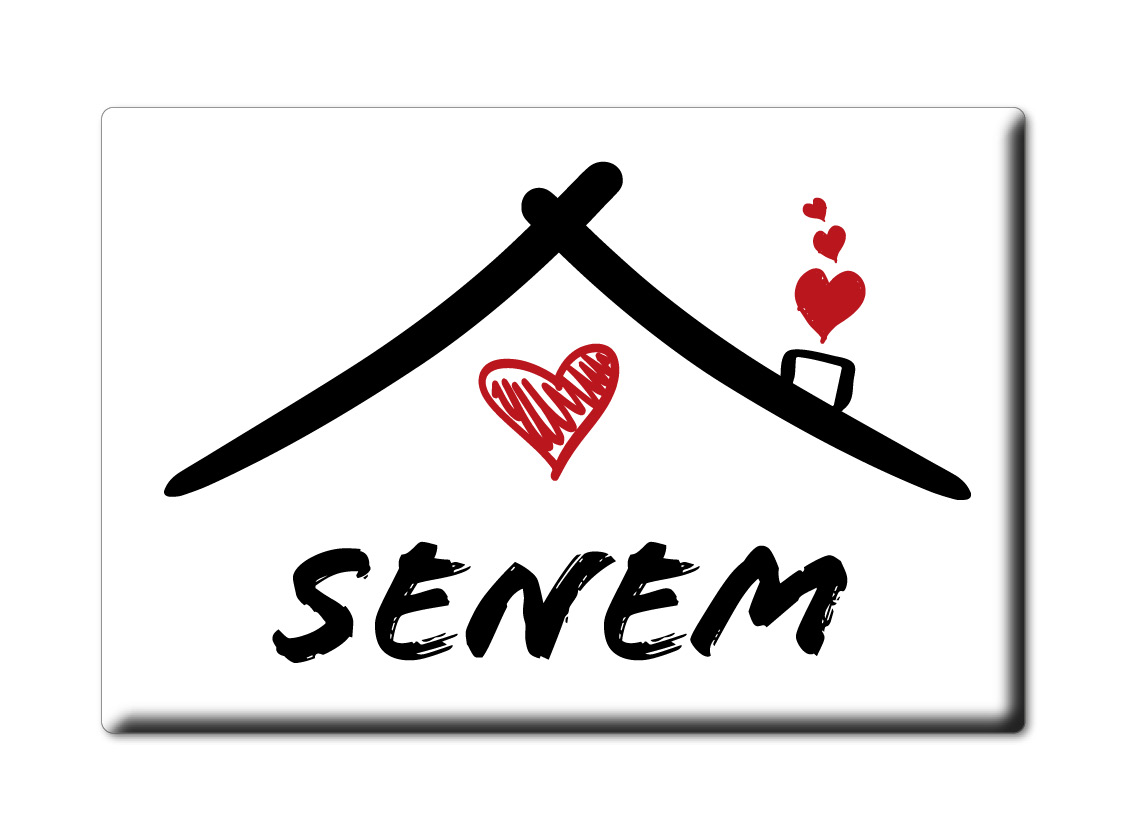 Imán de nevera Senem nombre apellido Love San Valentín cumpleaños regalo - Imagen 7 de 9