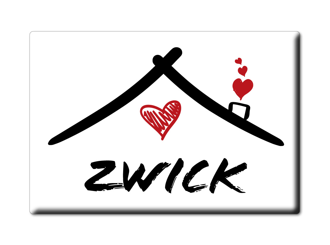 Imán de nevera Zwick apellido apellido Love San Valentín cumpleaños regalo - Imagen 5 de 9