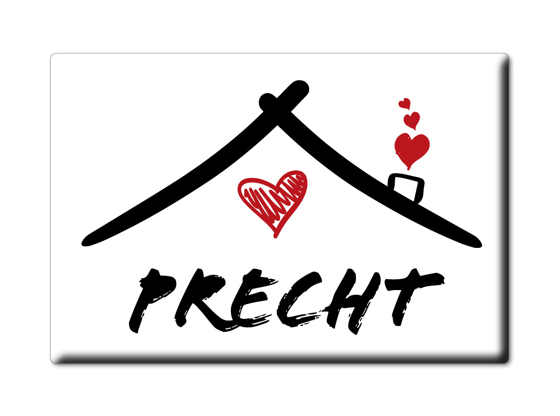 Precht imán de nevera apellido apellido Love San Valentín cumpleaños regalo - Imagen 5 de 9