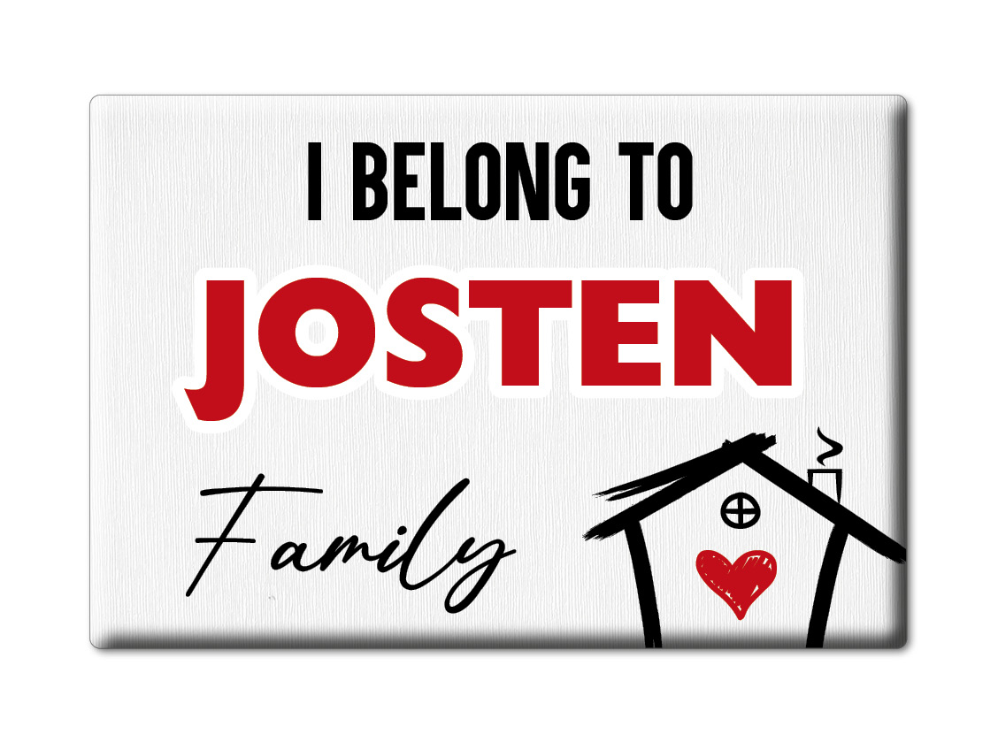 Josten imán de nevera apellido apellido Love San Valentín cumpleaños regalo - Imagen 6 de 9