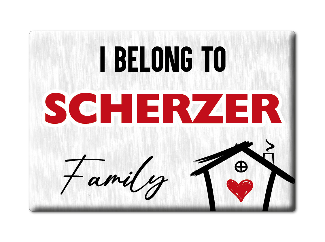 Imán de nevera Scherzer apellido amor cumpleaños grado veneno - Imagen 6 de 9