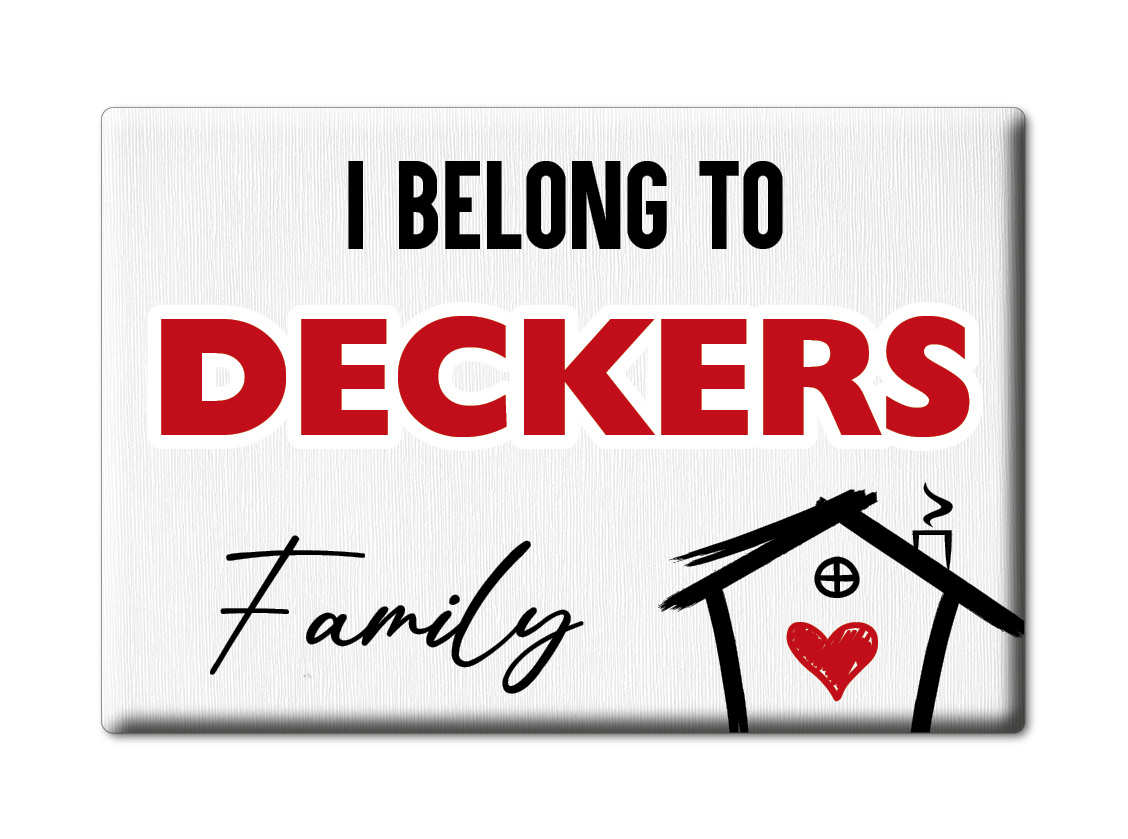 Deckers Kühlschrankmagnet Familie Name Nachname Love Geburtstag Grad Gift - Picture 6 of 9