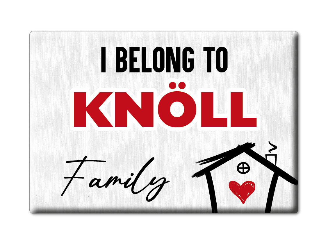 Knöll Kühlschrankmagnet Familie Name Nachname Love Valentinstag Geburtstag Gift - Picture 6 of 9