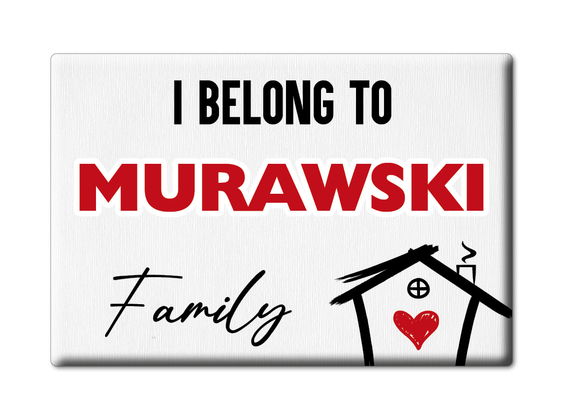 Murawski Kühlschrankmagnet Familie Name Nachname Love Geburtstag Grad Gift - Picture 6 of 9