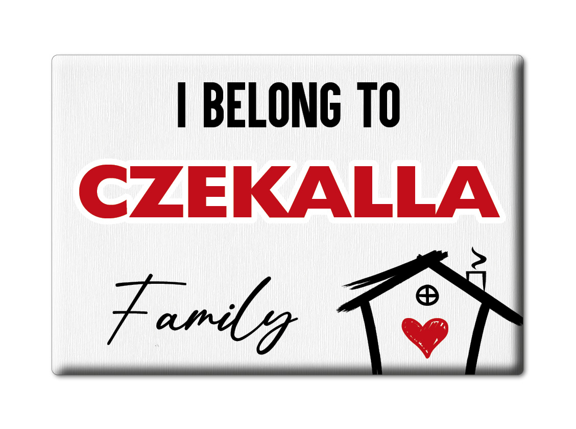 Czekalla Kühlschrankmagnet Familie Name Nachname Love Geburtstag Grad Gift - Picture 6 of 9