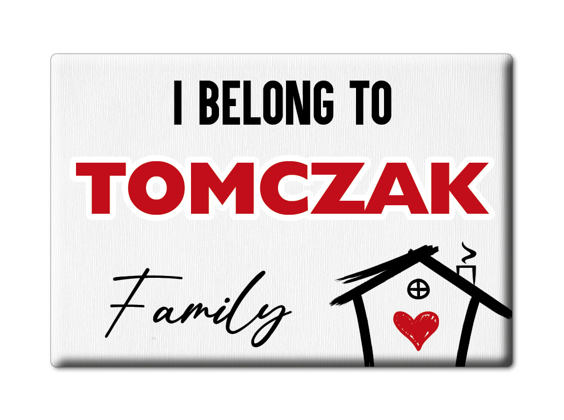 Tomczak Kühlschrankmagnet Familie Name Nachname Love Geburtstag Grad Gift - Picture 6 of 9