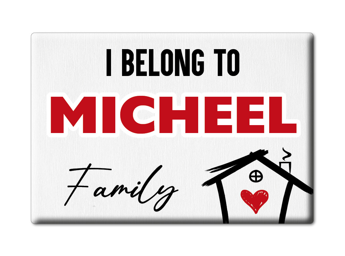Micheel Kühlschrankmagnet Familie Name Nachname Love Geburtstag Grad Gift - Picture 6 of 9