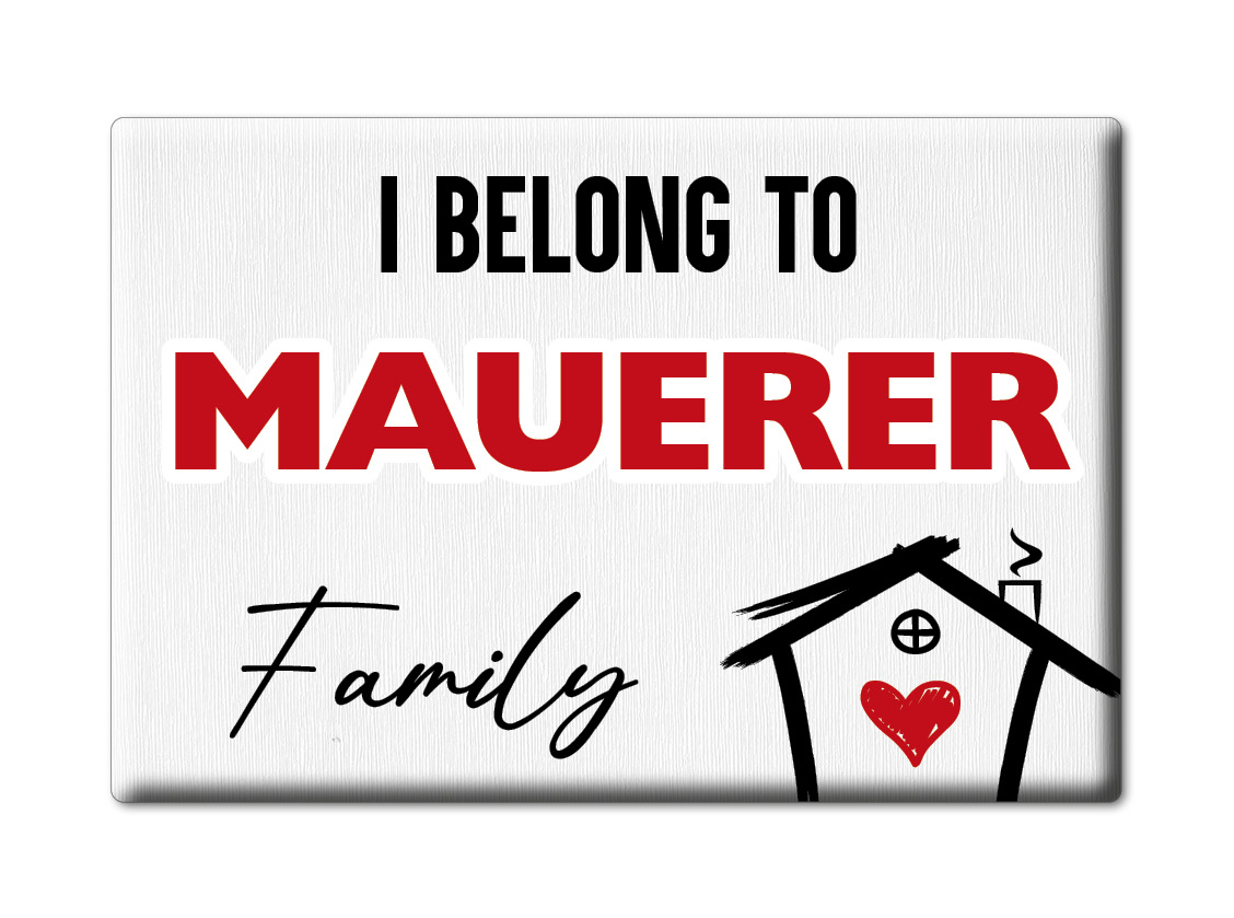 Imán de nevera Mauerer apellido amor cumpleaños grado veneno - Imagen 6 de 9