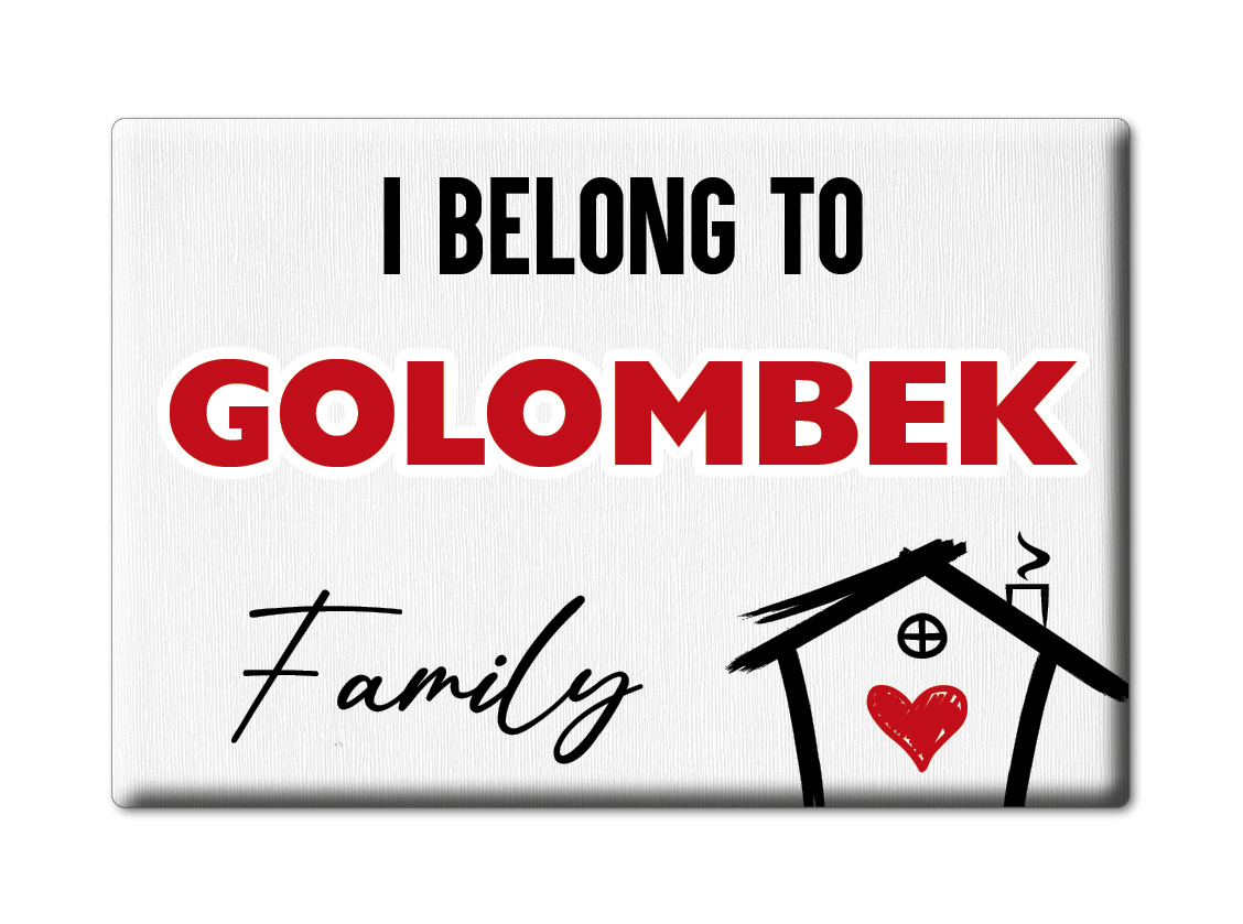 Golombek Kühlschrankmagnet Familie Name Nachname Love Geburtstag Grad Gift - Picture 6 of 9