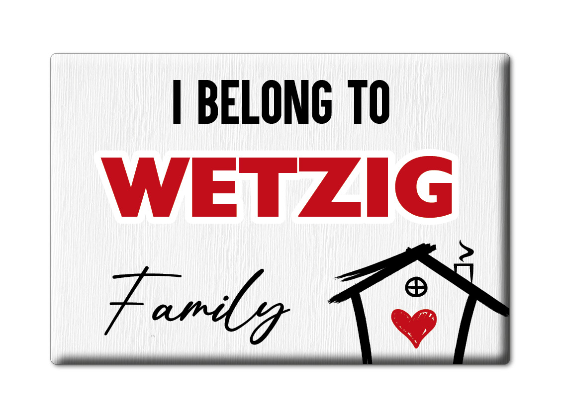 Wetzig Kühlschrankmagnet Familie Name Nachname Love Valentinstag Geburtstag Gift - Picture 6 of 9