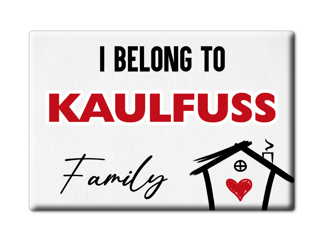 Kaulfuß Kühlschrankmagnet Familie Name Nachname Love Geburtstag Grad Gift - Picture 6 of 9