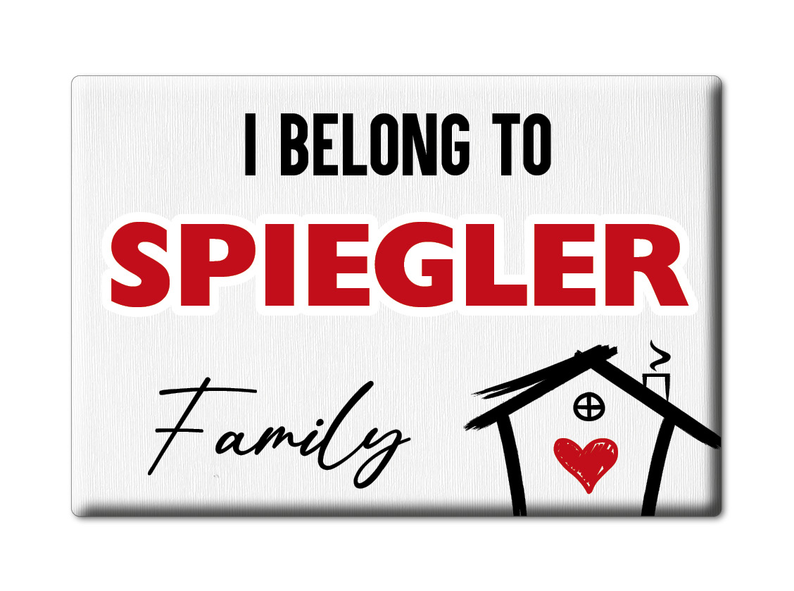 Spiegler Kühlschrankmagnet Familie Name Nachname Love Geburtstag Grad Gift - Picture 6 of 9