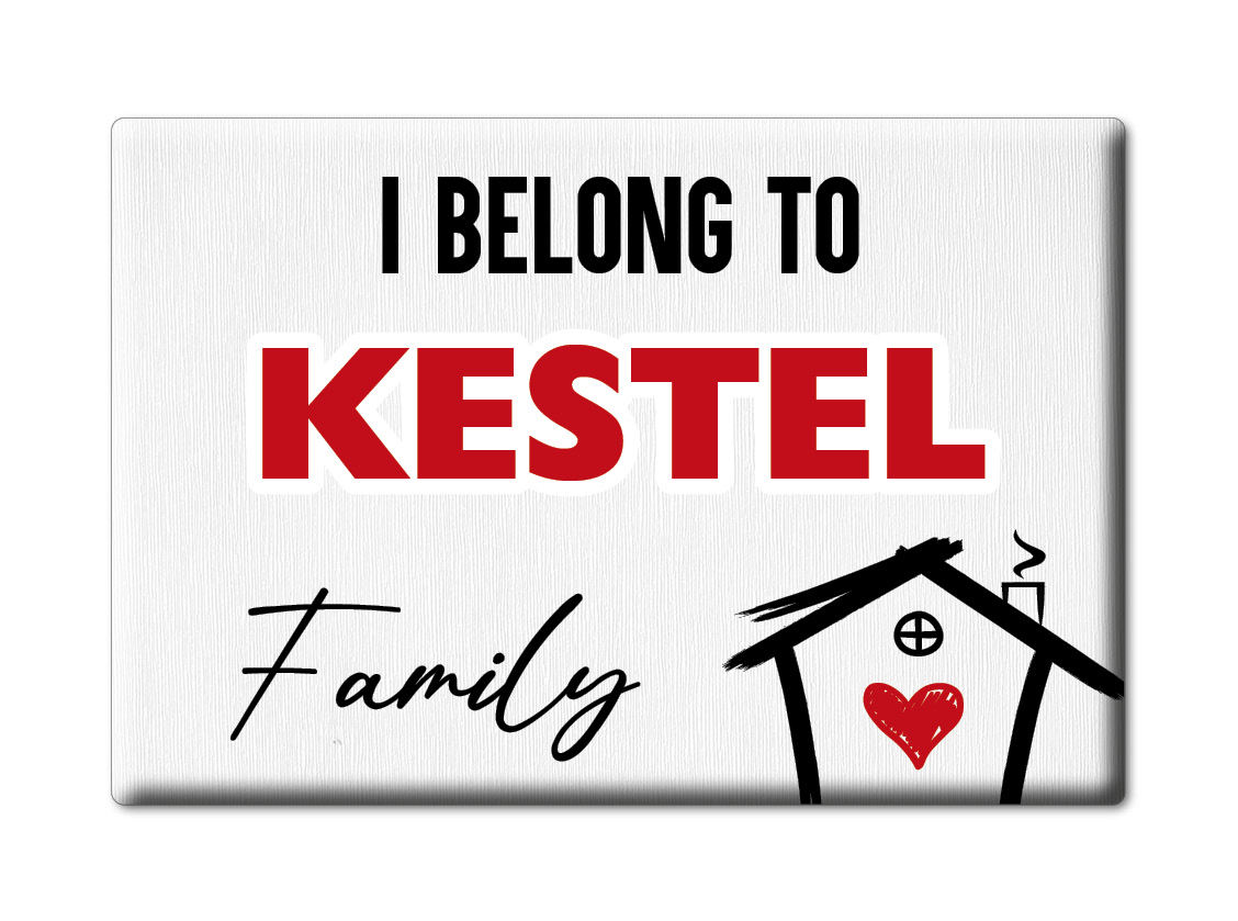 Kestel imán de nevera apellido apellido Love San Valentín cumpleaños regalo - Imagen 6 de 9