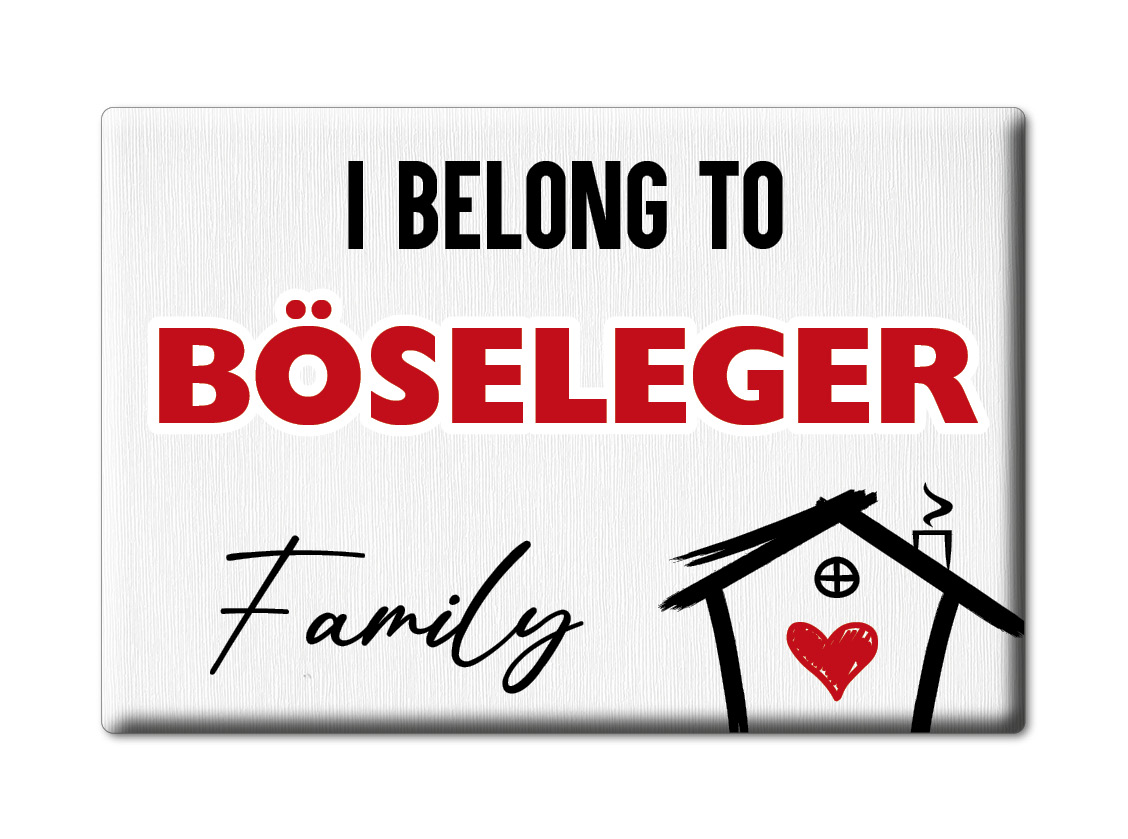 Böseleger Kühlschrankmagnet Familie Name Nachname Love Geburtstag Grad Gift - Picture 6 of 9