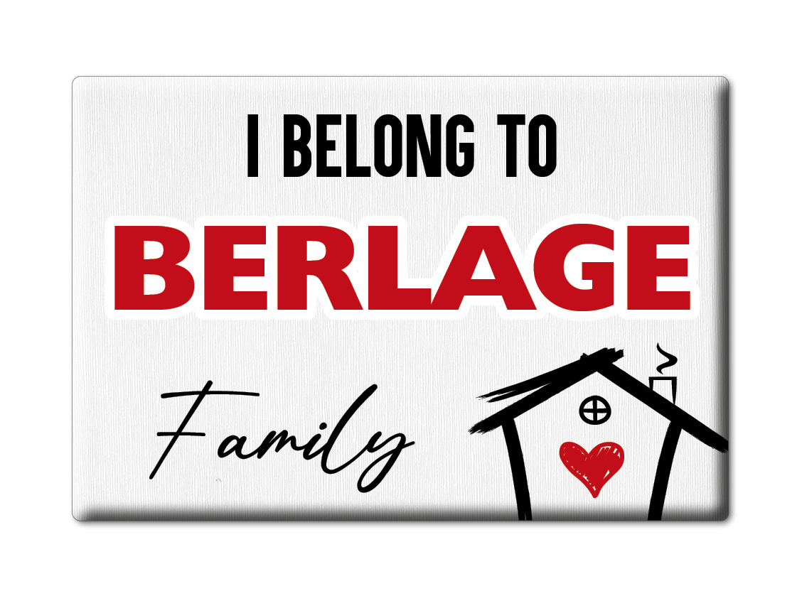 Berlage Kühlschrankmagnet Familie Name Nachname Love Geburtstag Grad Gift - Picture 6 of 9