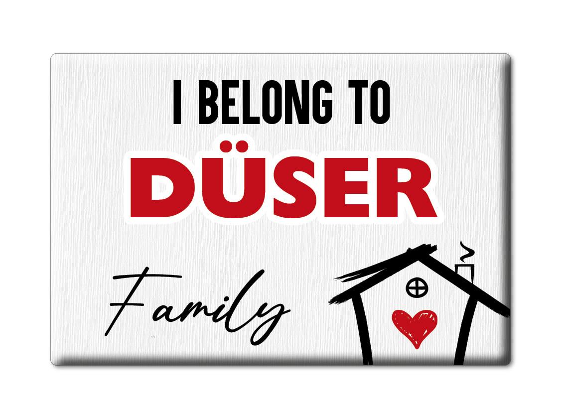 Düser Kühlschrankmagnet Familie Name Nachname Love Valentinstag Geburtstag Gift - Picture 6 of 9