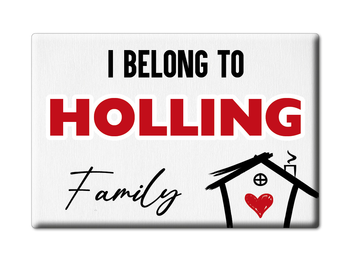 Holling Kühlschrankmagnet Familie Name Nachname Love Geburtstag Grad Gift - Picture 6 of 9