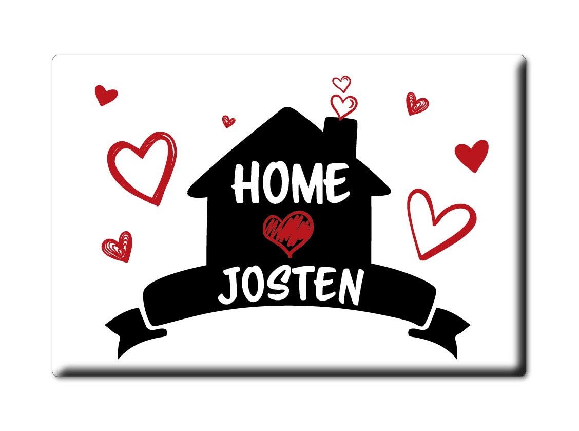Josten imán de nevera apellido apellido Love San Valentín cumpleaños regalo - Imagen 8 de 9