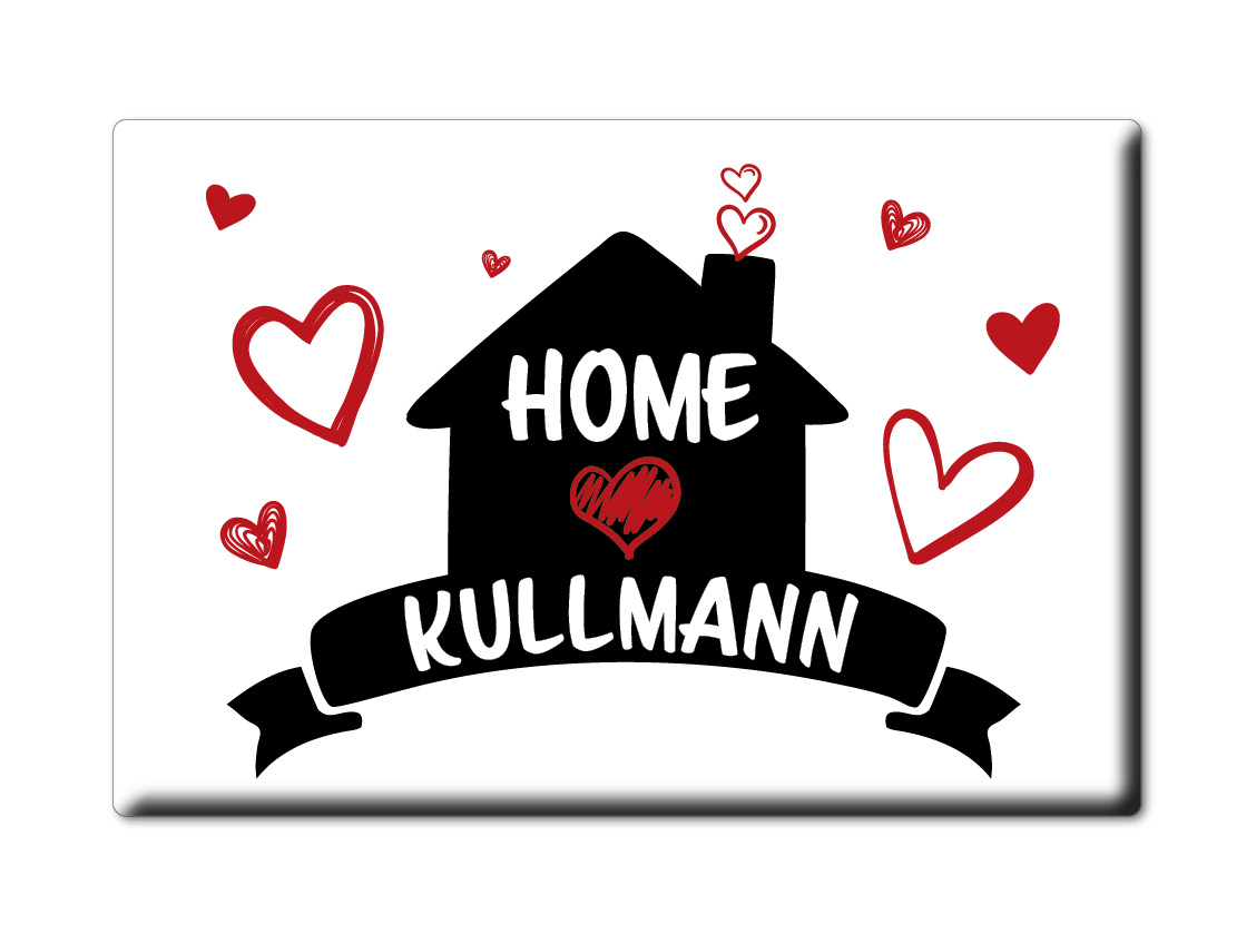Kullmann Kühlschrankmagnet Familie Name Nachname Love Geburtstag Grad Gift - Picture 8 of 9