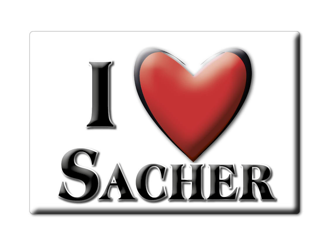 Imán de nevera Sacher apellido Love San Valentín regalo de cumpleaños - Imagen 7 de 9