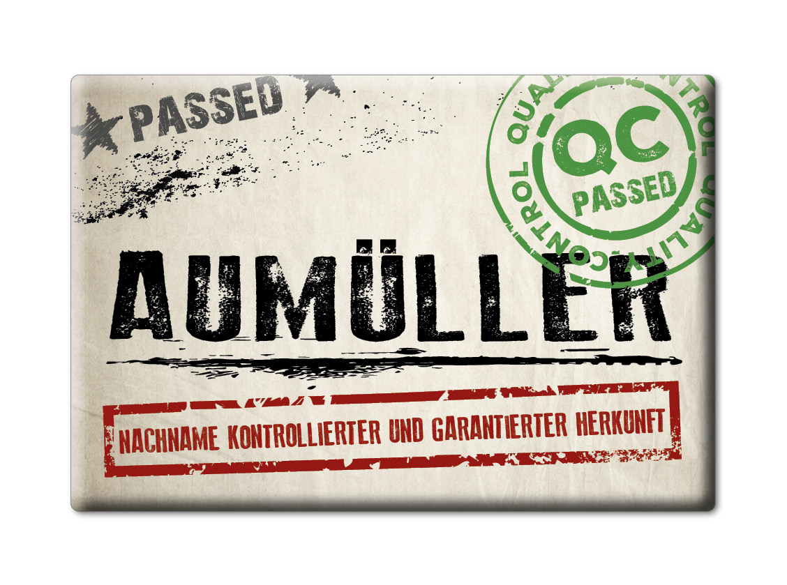 Aumüller Kühlschrankmagnet Familie Name Nachname Love Geburtstag Grad Gift - Picture 9 of 9