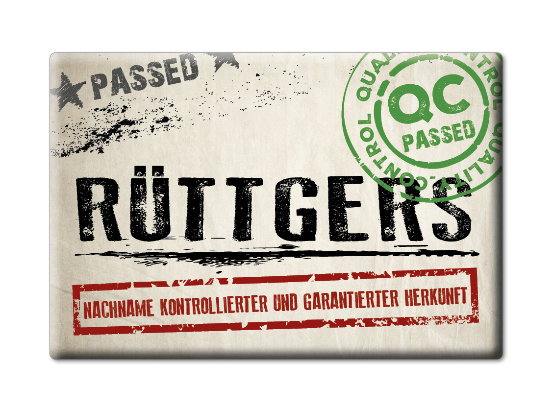 Rüttgers Kühlschrankmagnet Familie Name Nachname Love Geburtstag Grad Gift - Picture 9 of 9