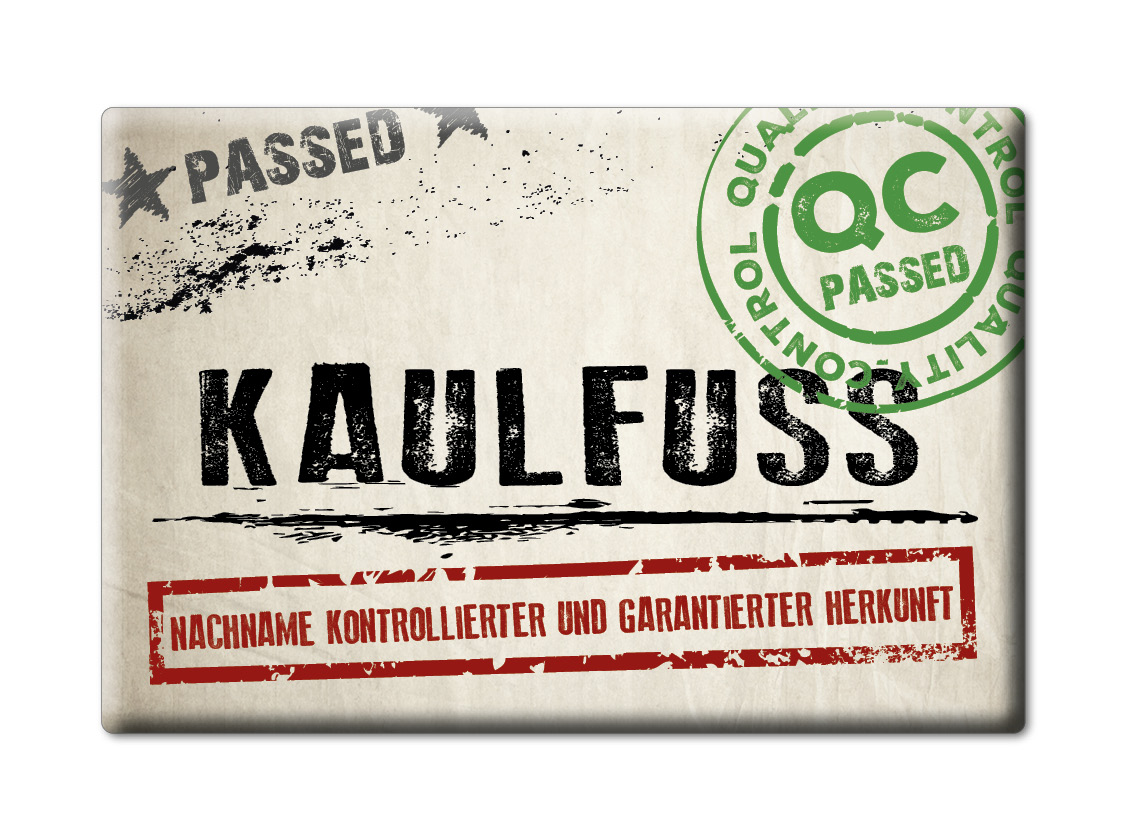 Kaulfuß Kühlschrankmagnet Familie Name Nachname Love Geburtstag Grad Gift - Picture 9 of 9
