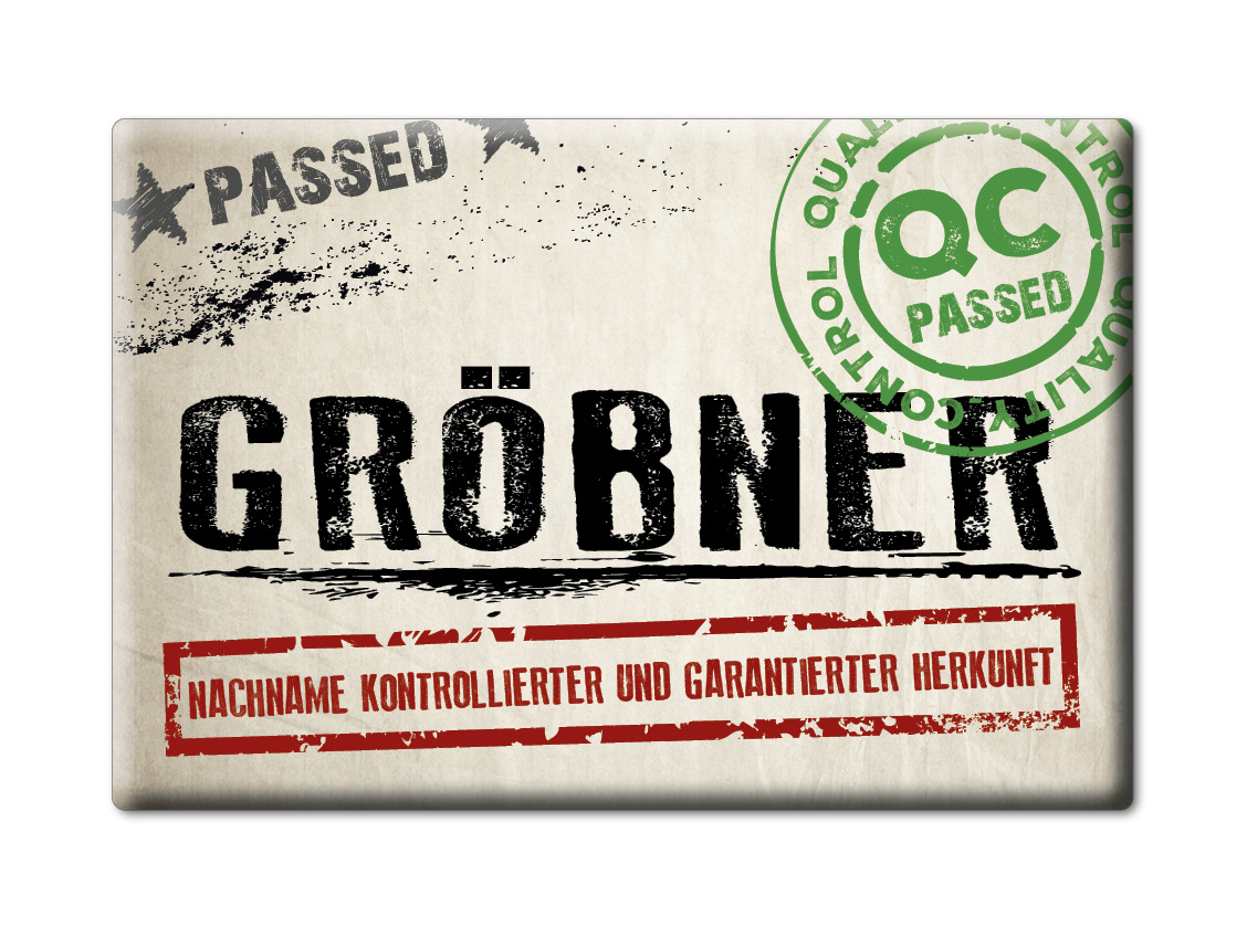 Gröbner Kühlschrankmagnet Familie Name Nachname Love Geburtstag Grad Gift - Picture 9 of 9