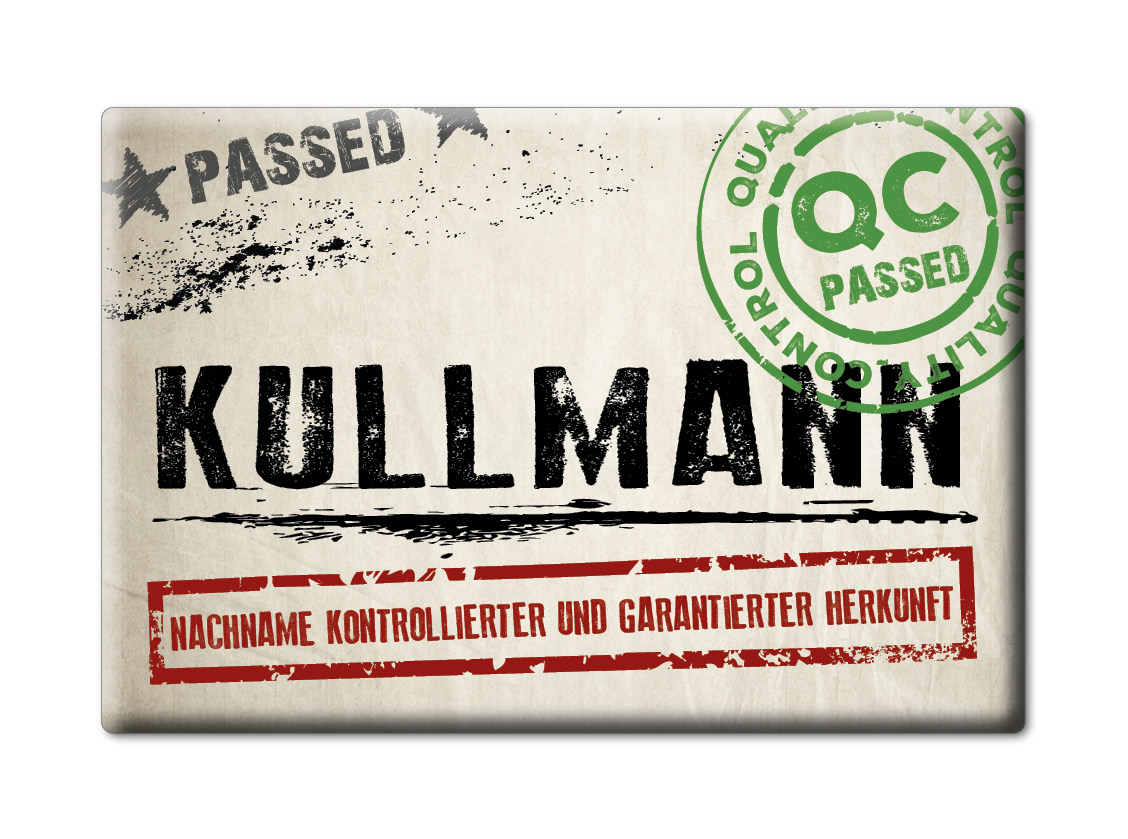 Kullmann Kühlschrankmagnet Familie Name Nachname Love Geburtstag Grad Gift - Picture 9 of 9
