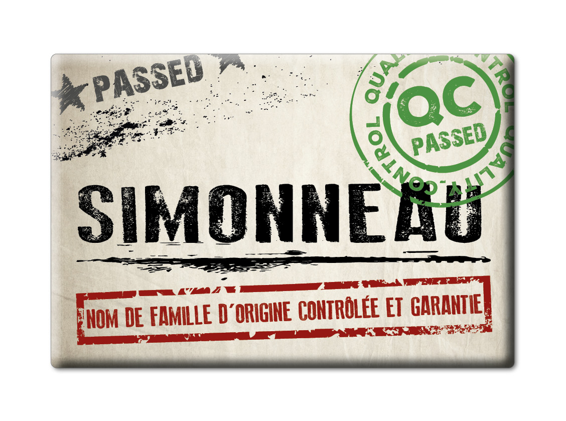 Simonneau France Nom De Famille Prénom Cadeau Aimant Anniversaire Love - Picture 9 of 9