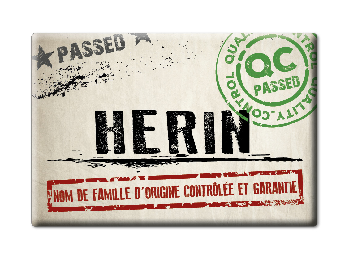 Herin France Nom De Famille Prénom Cadeau Aimant Anniversaire Love - Picture 9 of 9